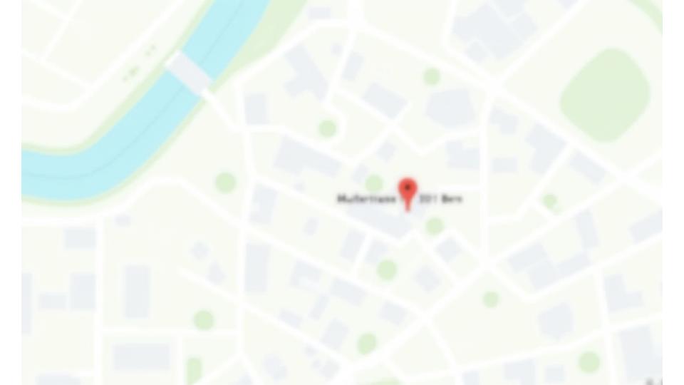 Karte von Bern, Standort Berner Möbelwerkstatt Musterstrasse 1